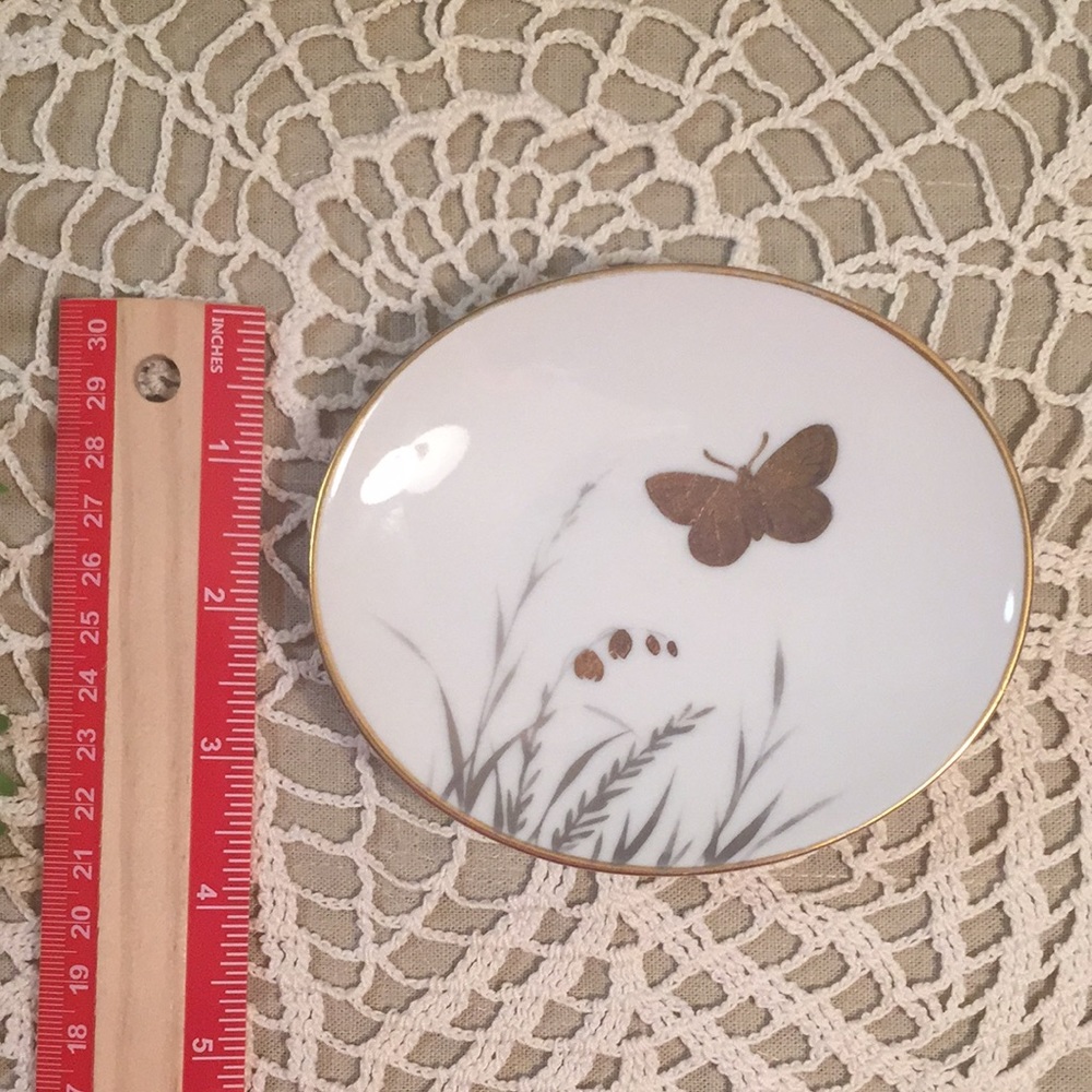 Vintage Gold Butterfly Design Dish Rosenthal Wartime Import - Picture 9 of 10